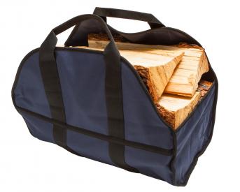 Premium Firewood Log Carrier - Wood Tote (Navy Blue) by SC Lifestyle