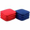 Professional Slide/Stick Dual Sided Cornhole Bags Set of 8-Red/Royal Blue 3