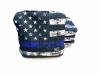 Professional Slide/Stick Dual Sided Cornhole Bags (Set of 8) - Blue Line/Stripes 1